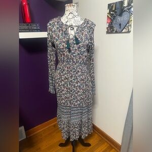 7 for $30 Knox Rose Long Sleeve Floral Print Boho Dress